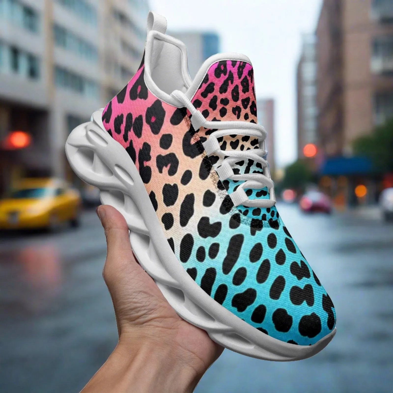 Gradient Leopard Print