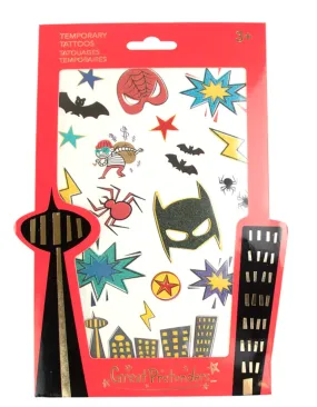 Great Pretenders - Super Hero Temporary Tattoo Sheet