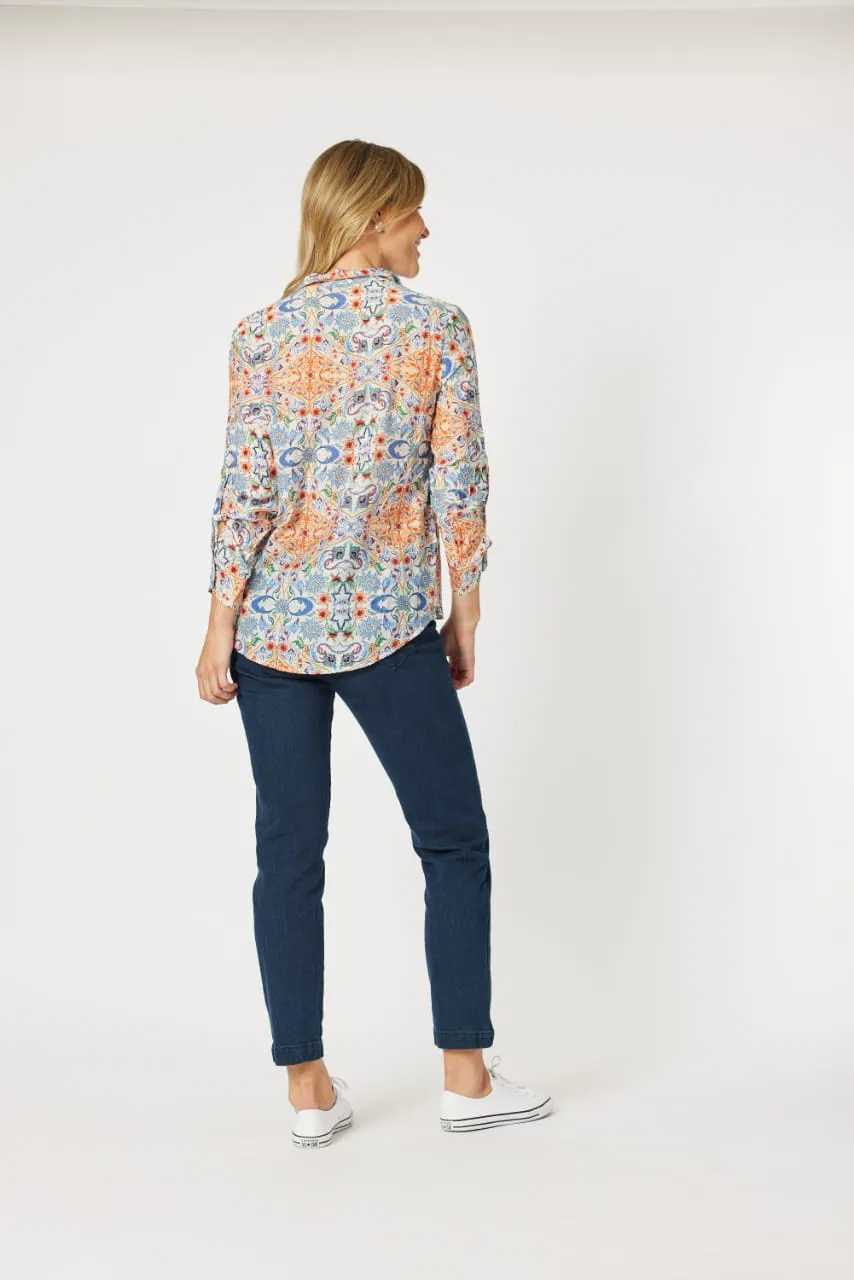 GS Mykonos Blu Print Shirt