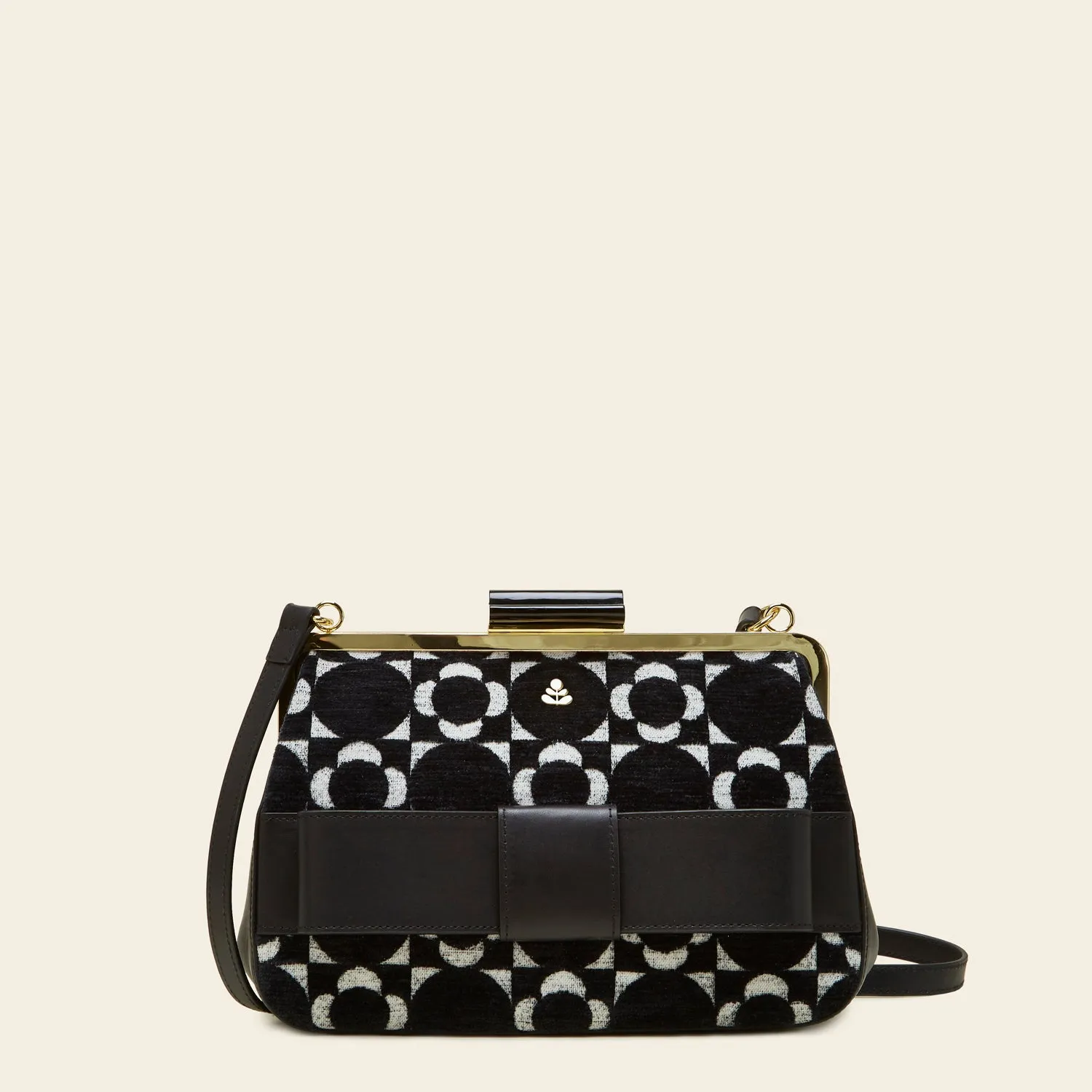 Holly Crossbody - Retro Tile Black