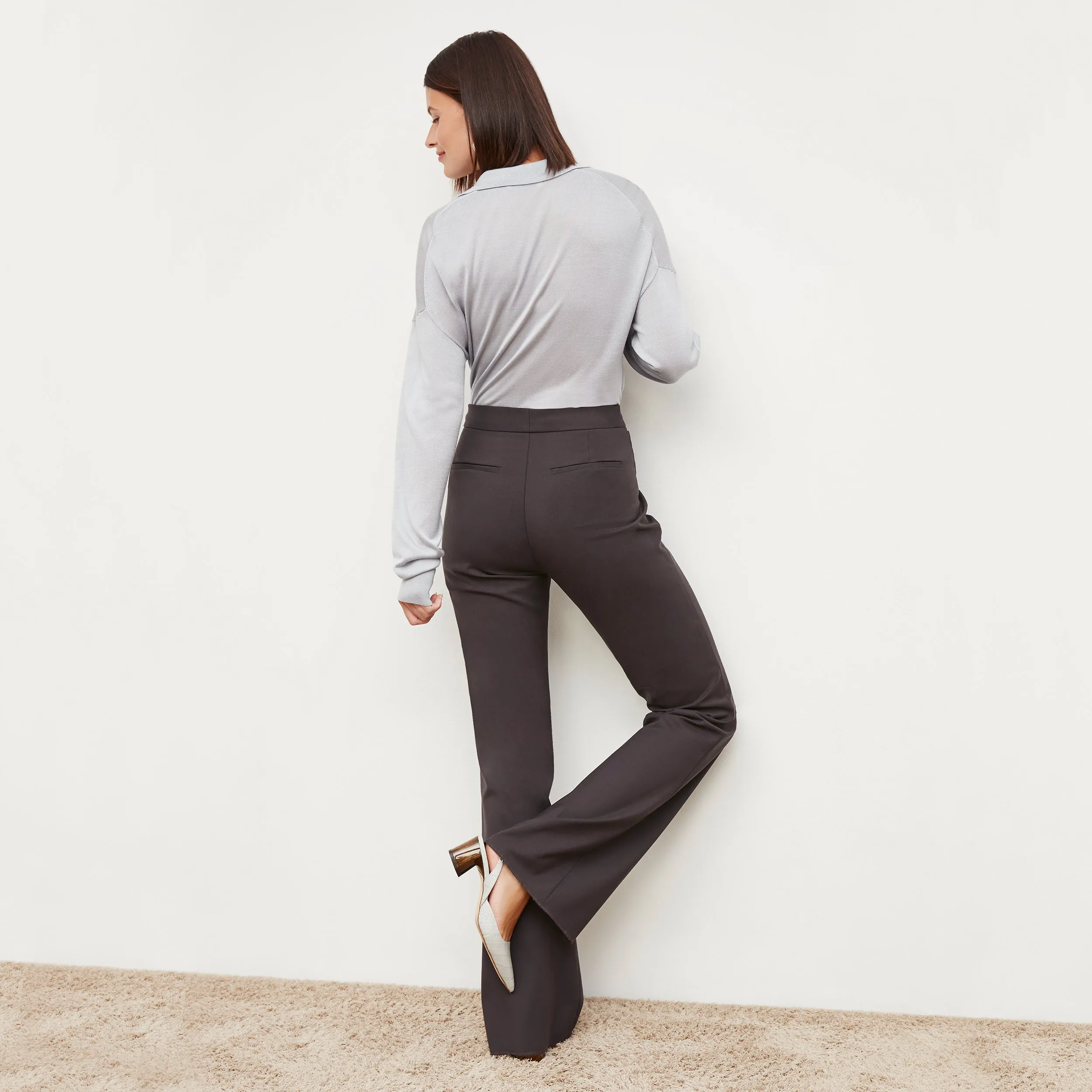 Horton Pant - Washable Wool Twill :: Haze