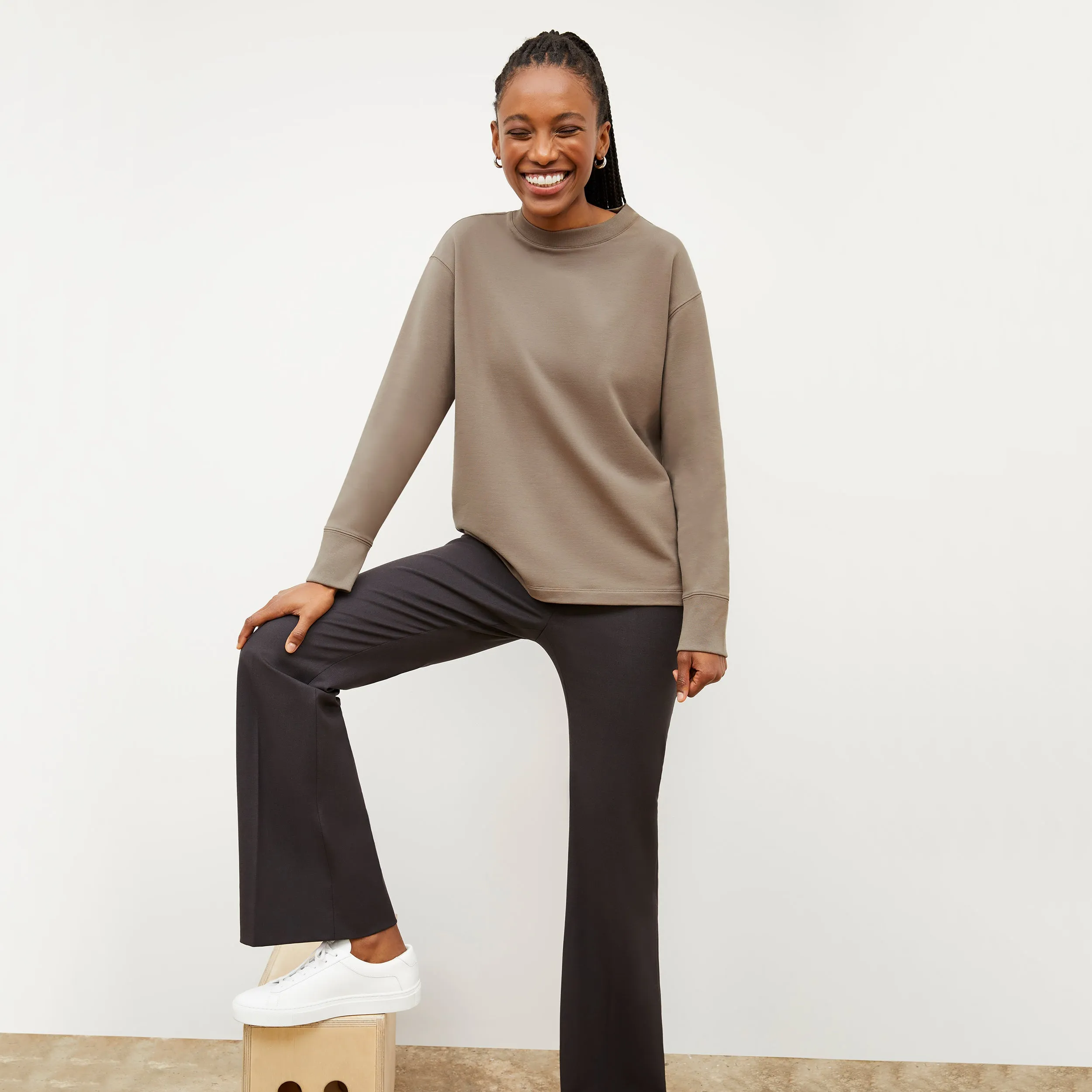 Horton Pant - Washable Wool Twill :: Haze