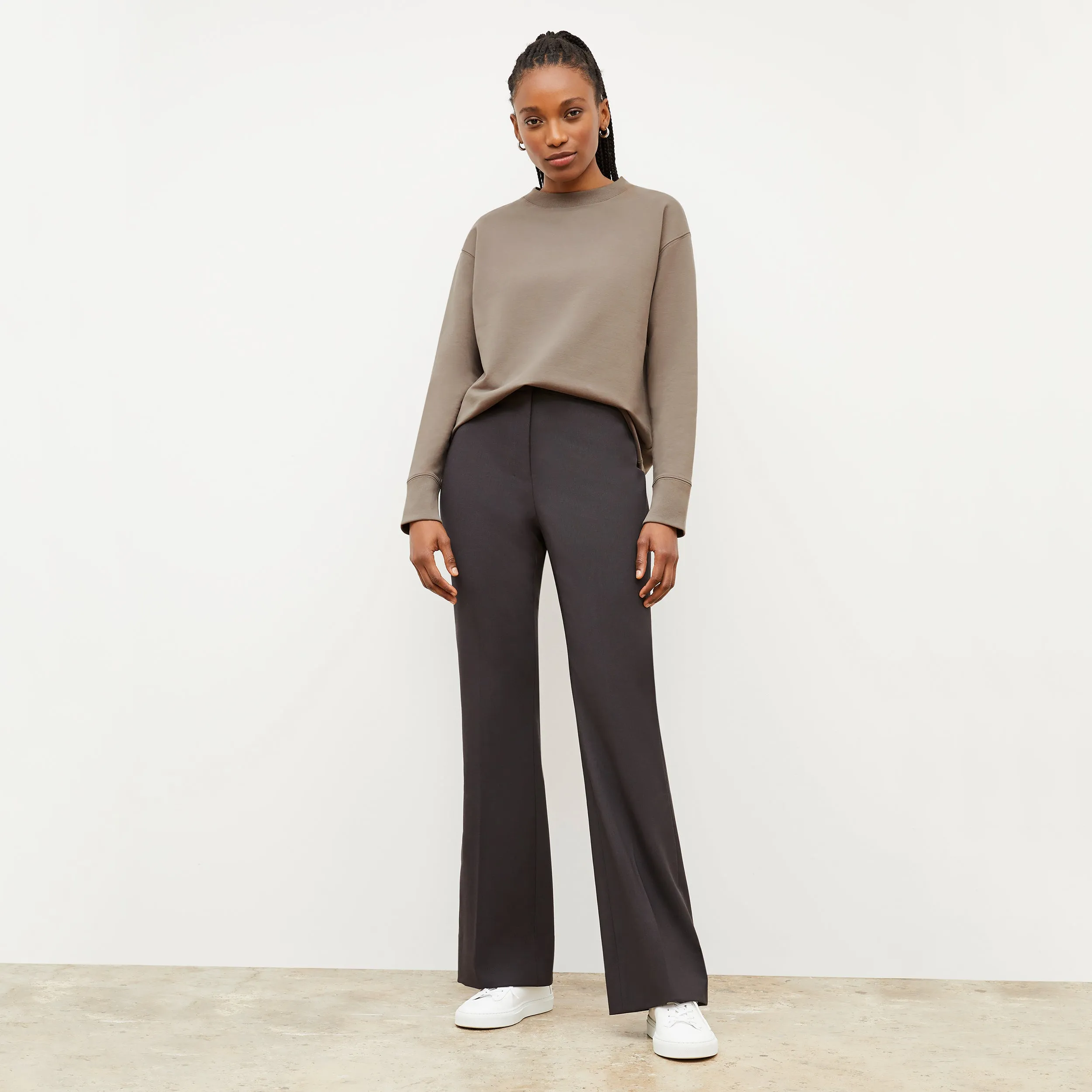 Horton Pant - Washable Wool Twill :: Haze