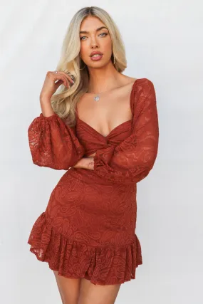 Jayla Mini Dress - Rust