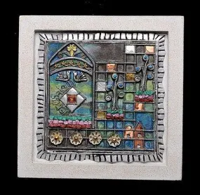 Jerusalem City Made in Cast Stone By Shulamit Kanter Art Design #2