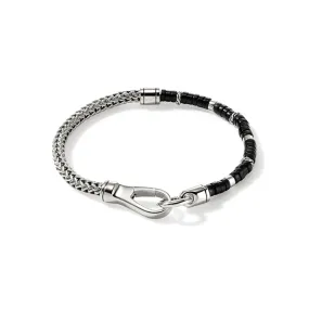 John Hardy Heishi Chain Bracelet with Black Onyx