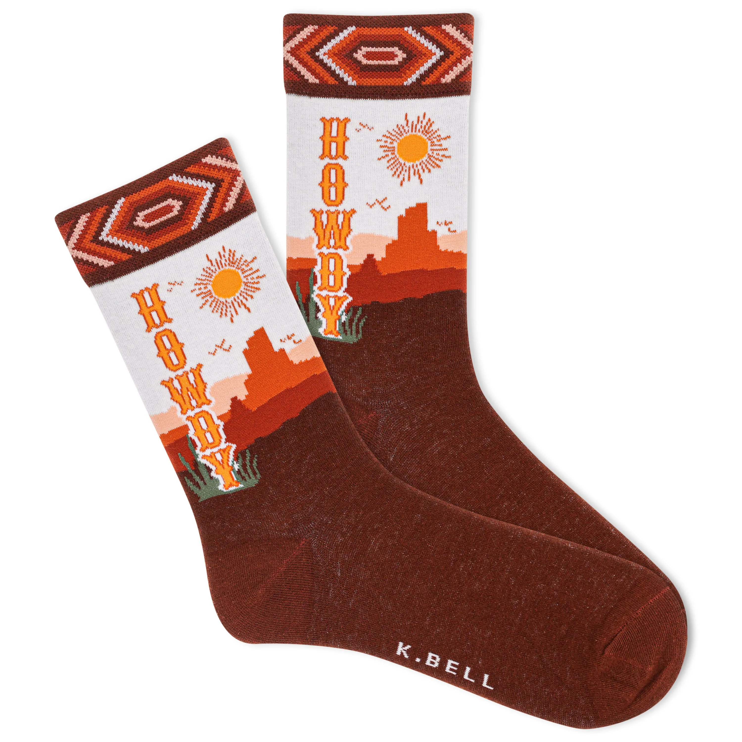 K.Bell Women's Howdy Crew Sock