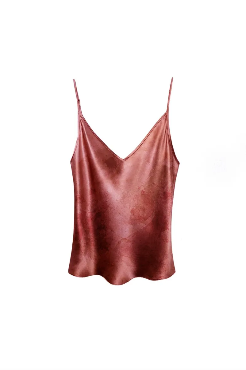 KES After Hours Silk Slip Cami - Organic Lac Beetle