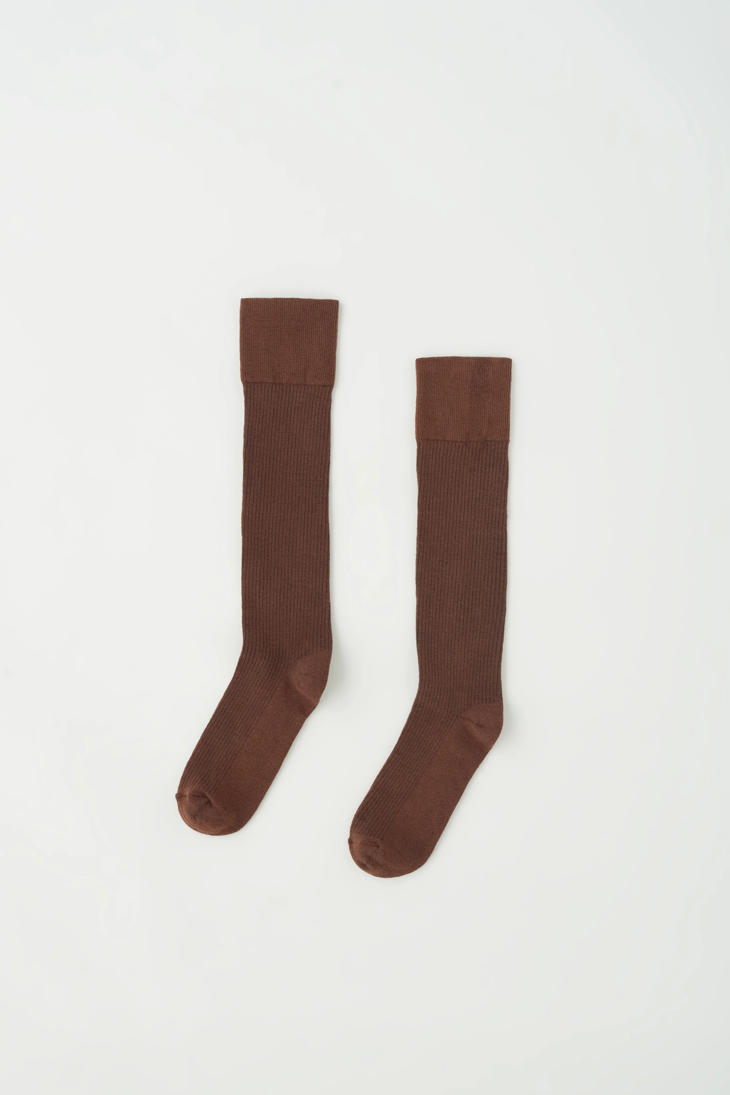 Knee-Length Socks in Umber