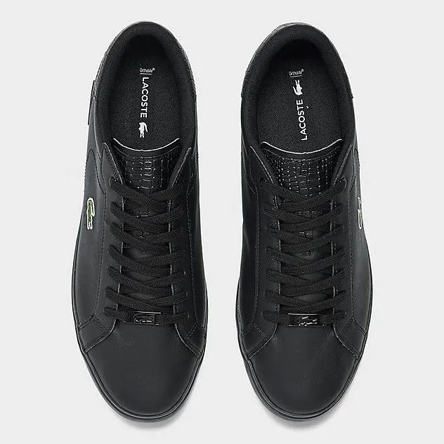 LACOSTE Men's Powercourt Leather Sneakers - Black/Black