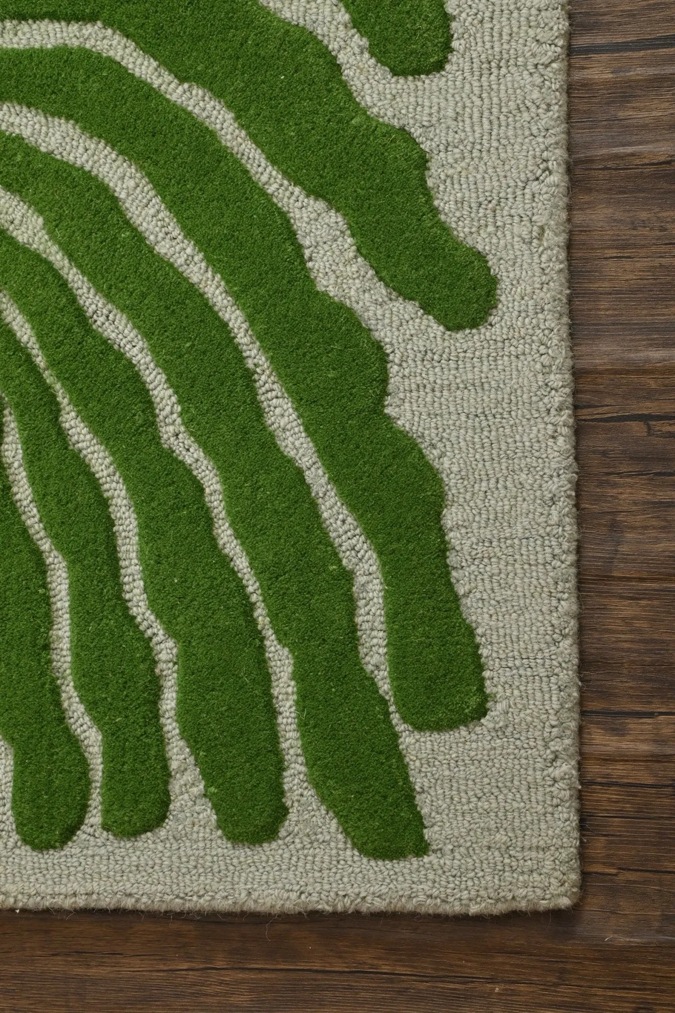 LEAFY HANDTUFTED WOOL CARPET