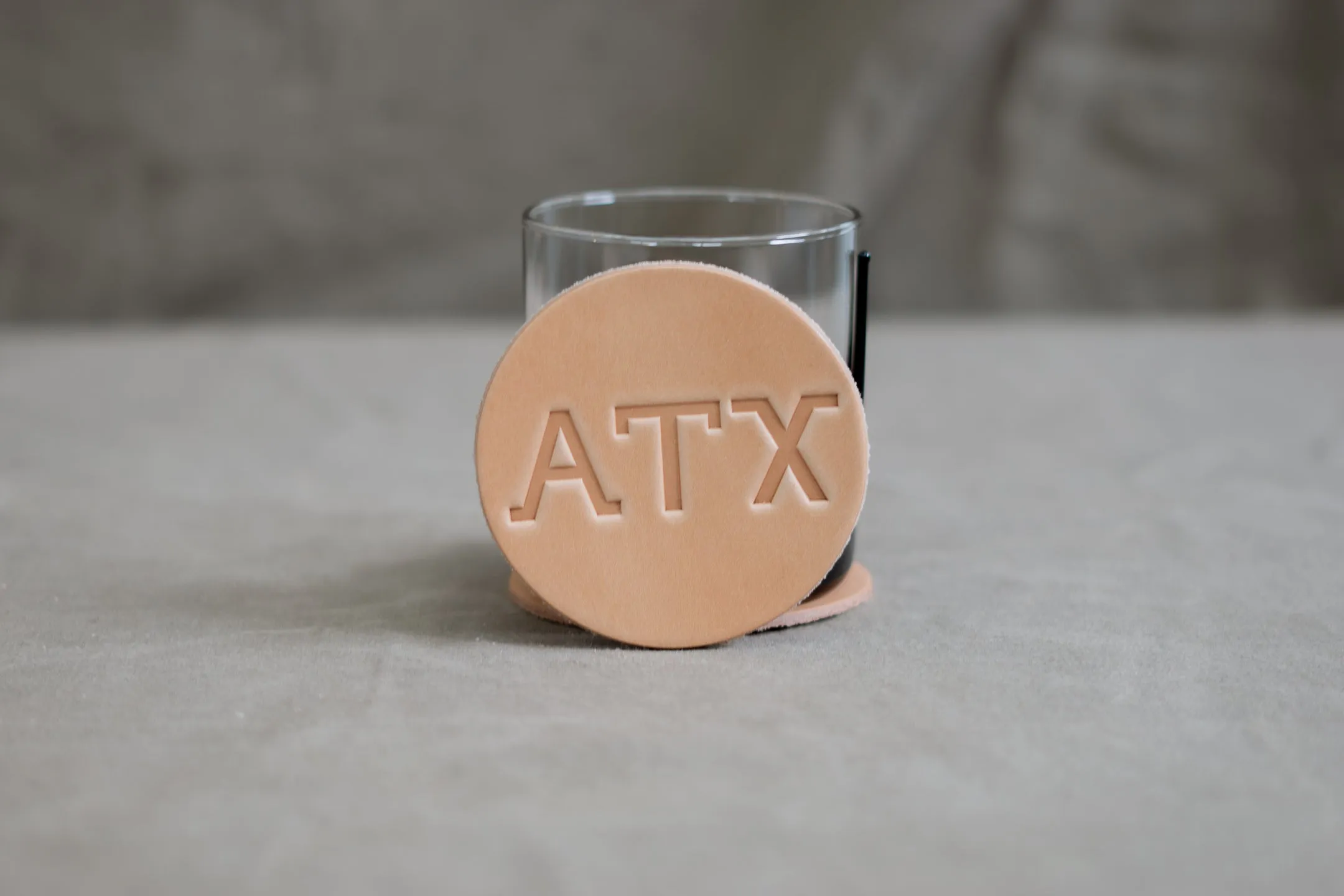 Leather Coaster | ATX | Manready Mercantile