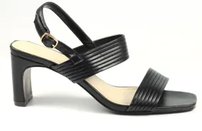 Lunar Ady Ladies Black Heel Sandal JLH340