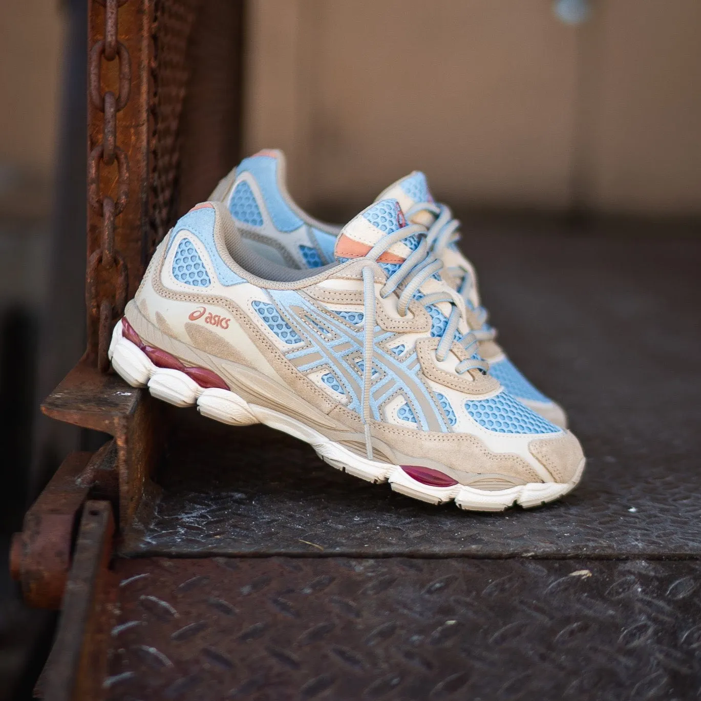 Mens Asics Gel-NYC (Harbor Blue/Wood Crepe) - 1203A372.401