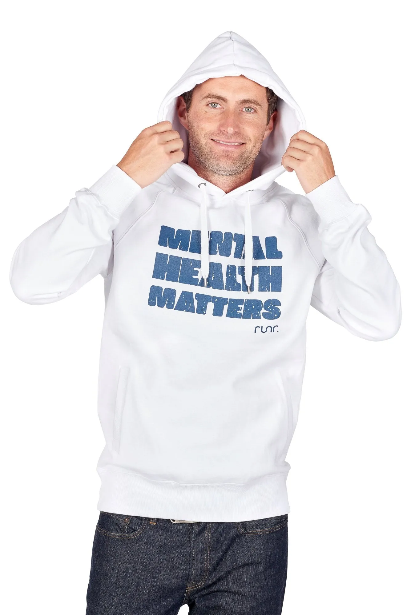 Men's Mental Health Matters Hoodie - White