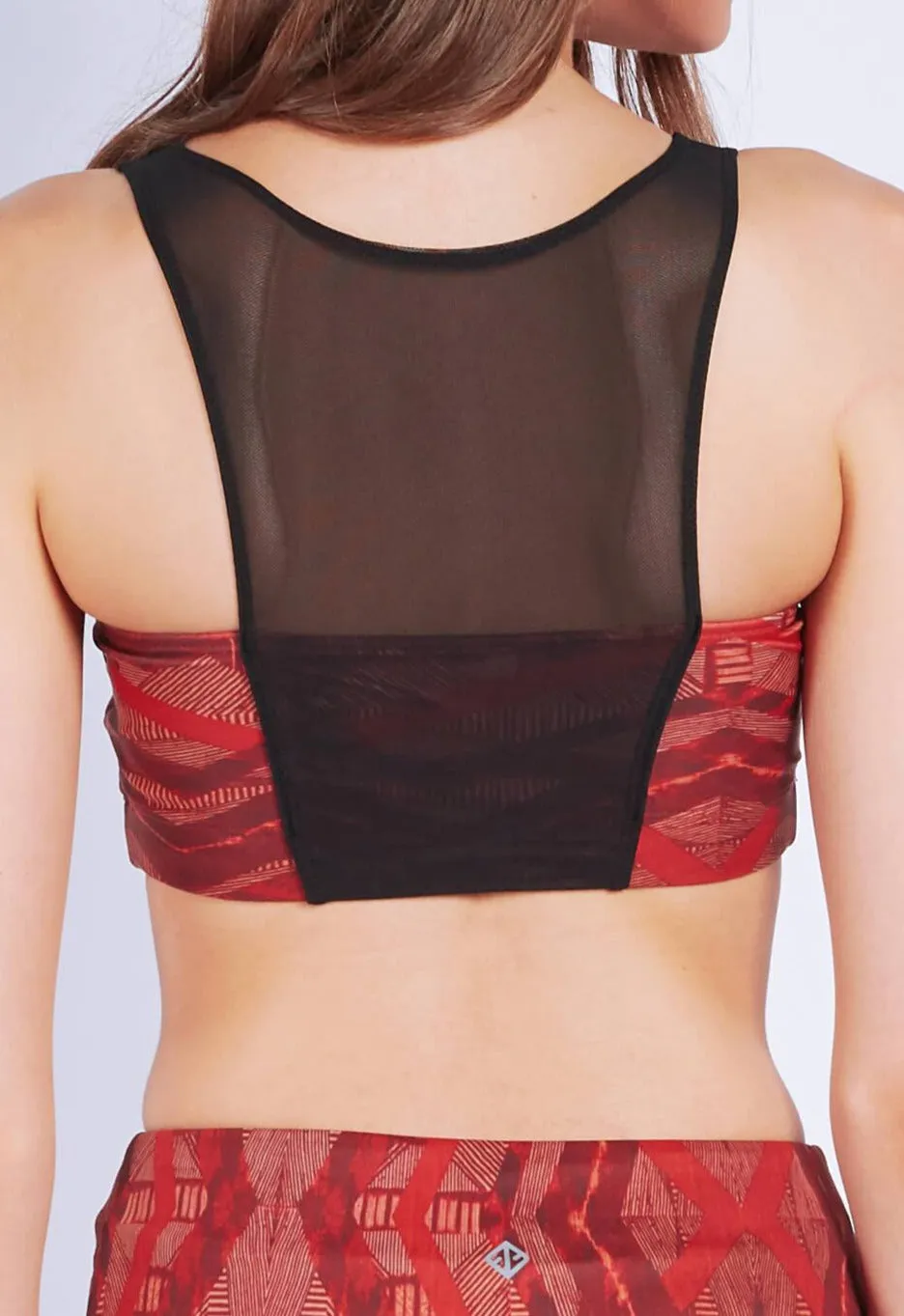 Mesh-Over Tube Crop Top (3 Colours)