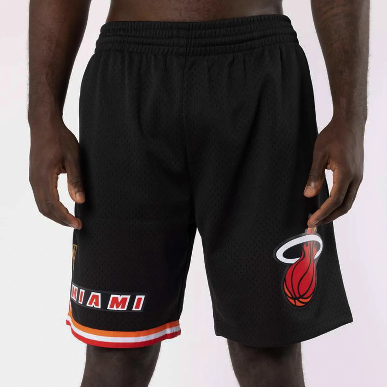 Miami Heat 1996-97 Road NBA Swingman Shorts by Mitchell & Ness