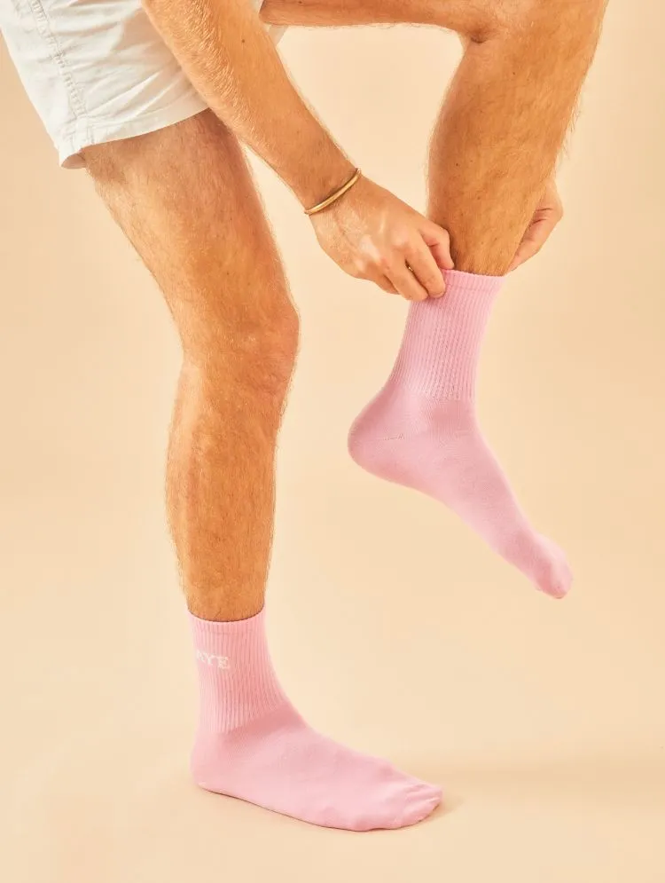 Mid-crew Everyday Socks - Gum Pink