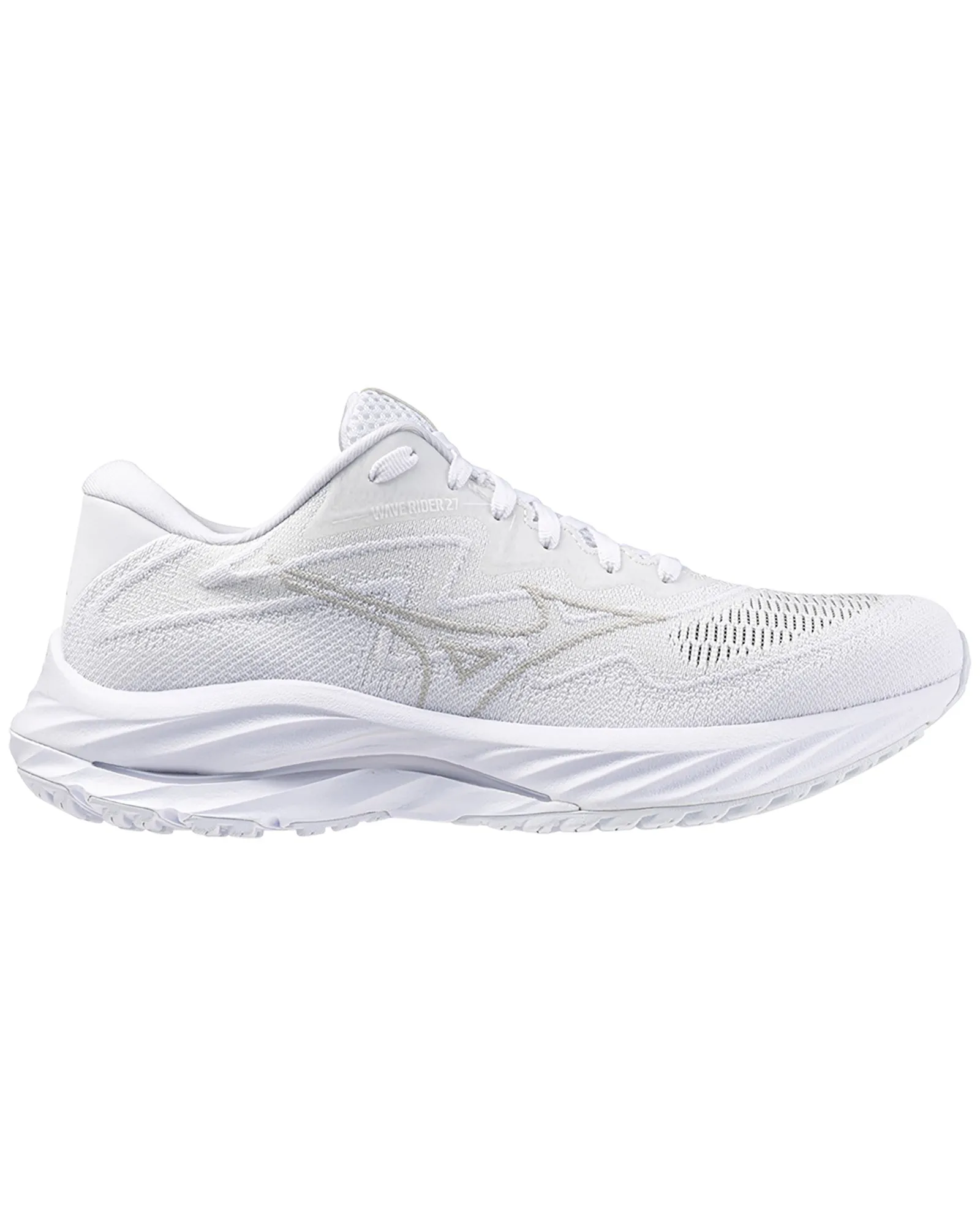 MIZUNO WAVE RIDER 27 SSW (W) White Ultimate Grey Nimbus Cloud