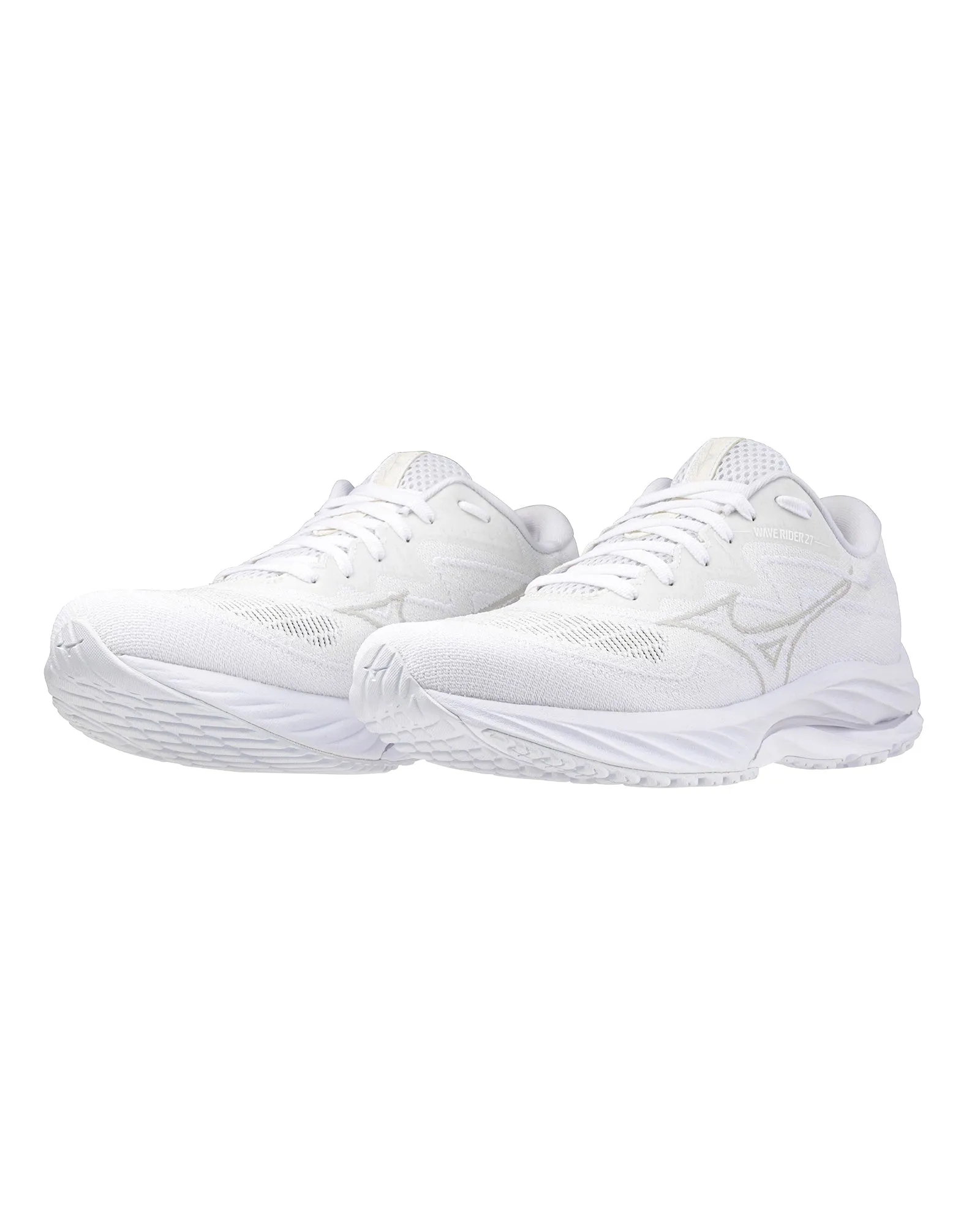 MIZUNO WAVE RIDER 27 SSW (W) White Ultimate Grey Nimbus Cloud