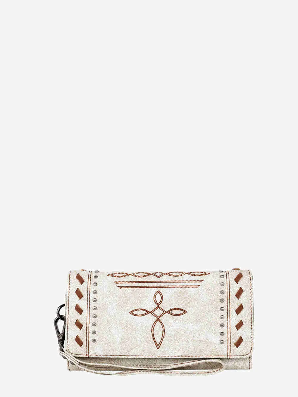 Montana West Whipstitch Studs Wallet