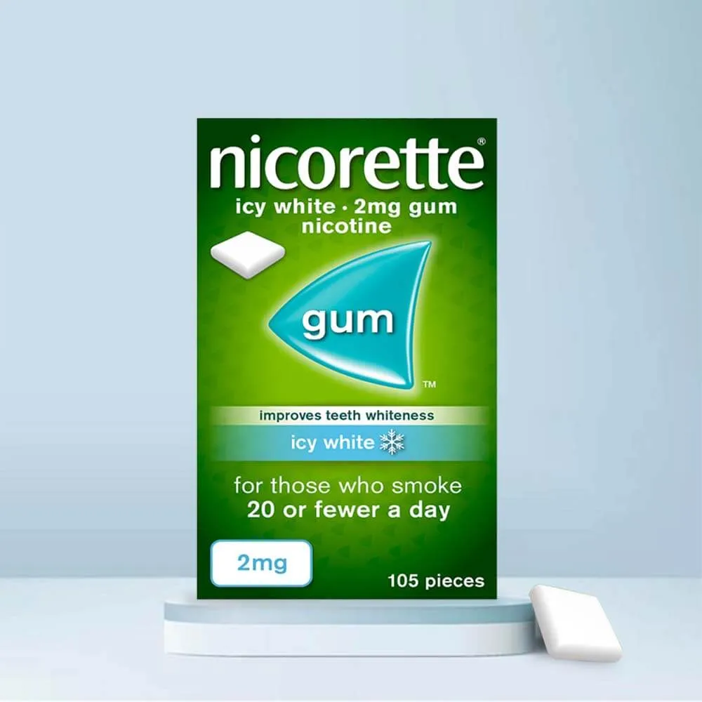 Nicorette gum Nicotine ICY WHITE [105 pieces]