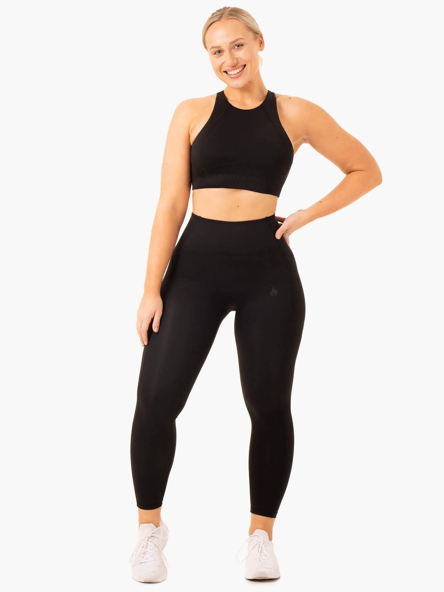 NKD Frame Long Line Sports Bra - Black