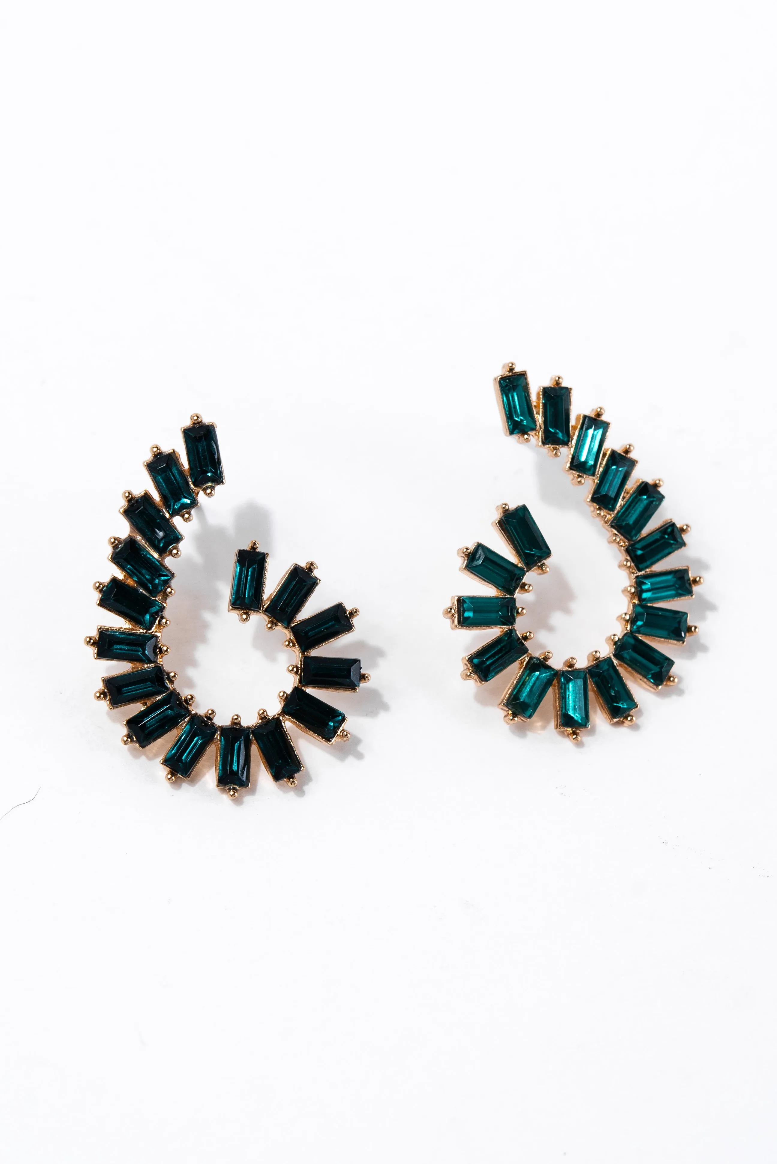 Noemi Vine Baguette Post Earrings