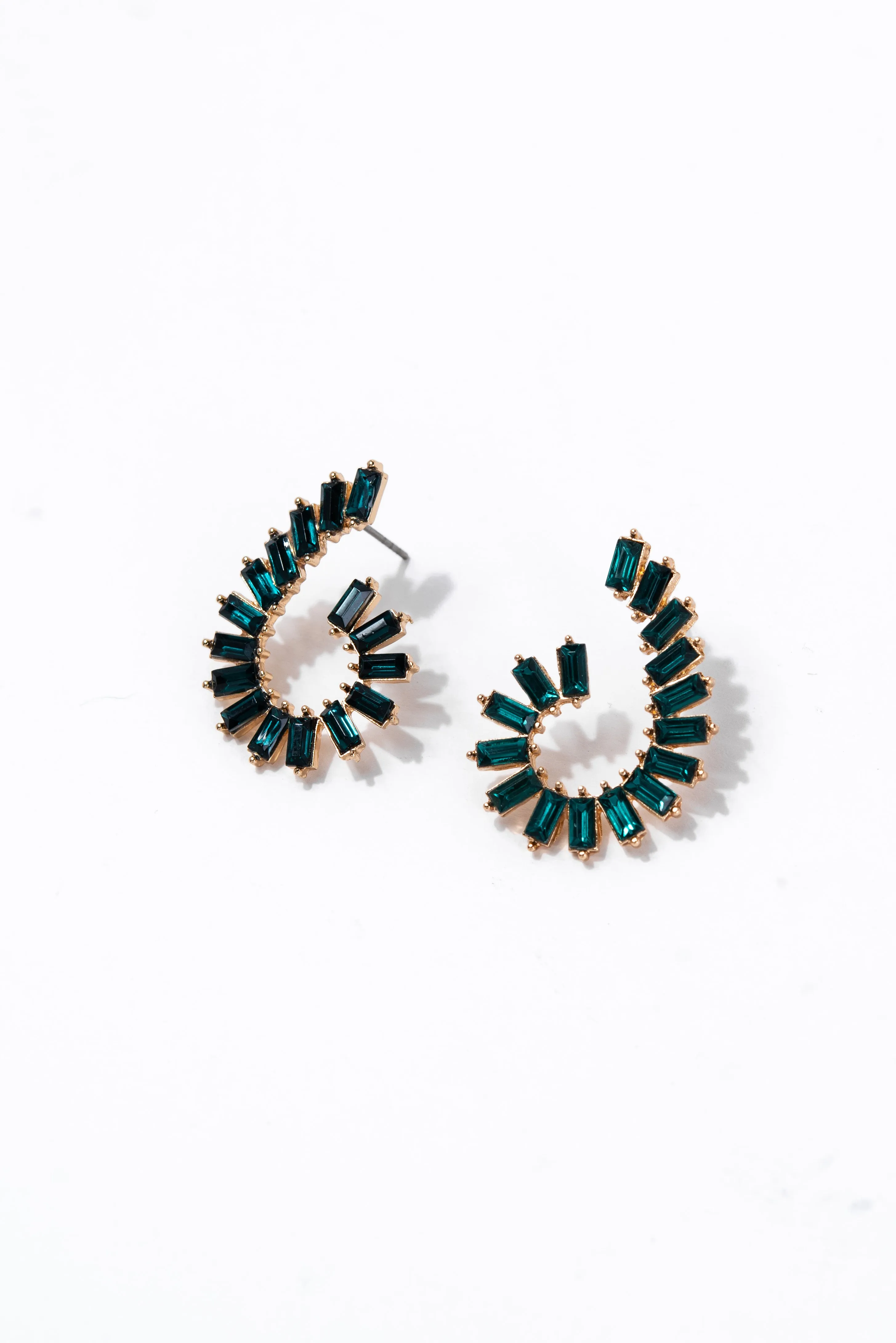 Noemi Vine Baguette Post Earrings