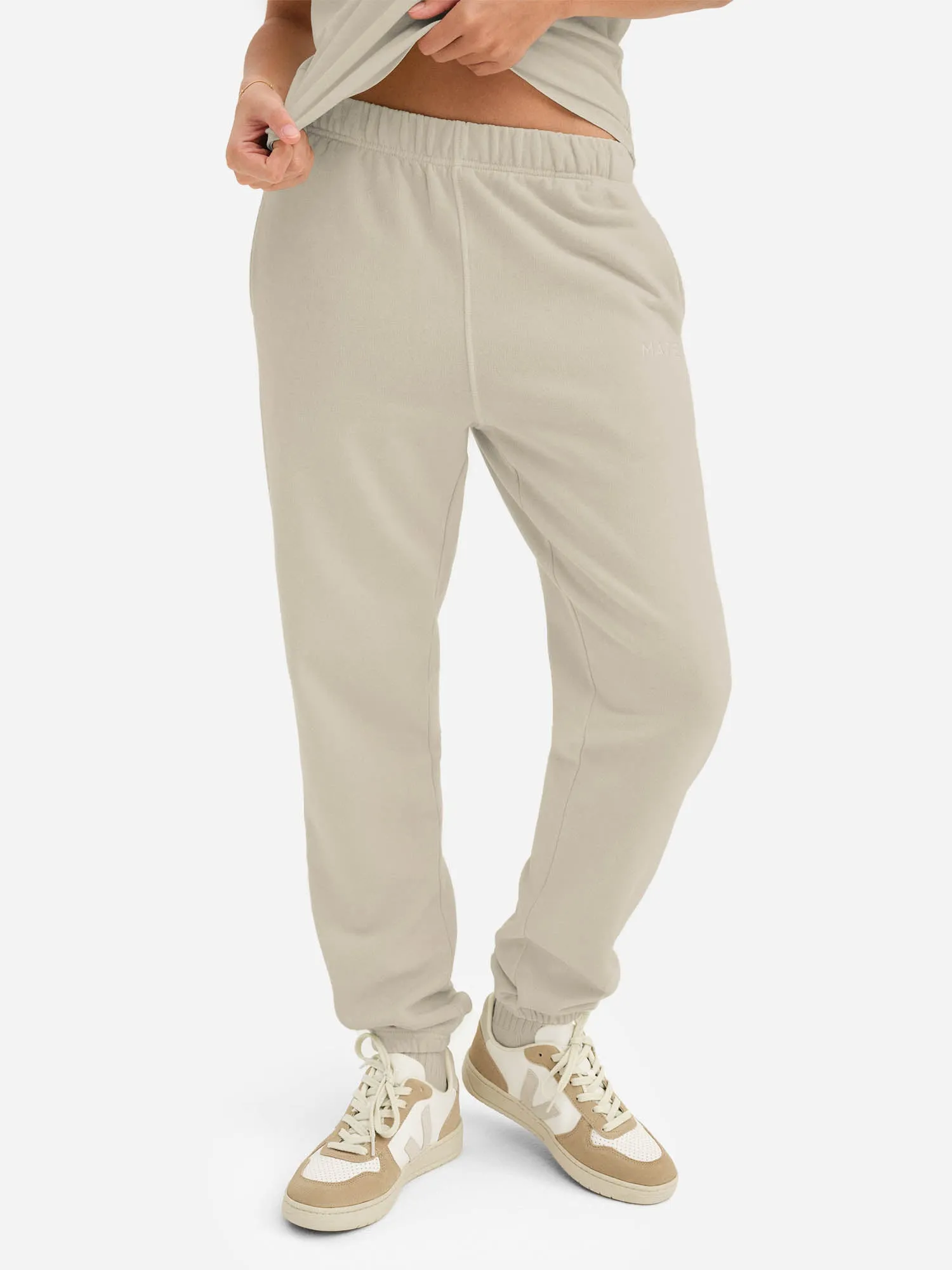 Organic Fleece Embroidered Relaxed Pocket Sweatpant