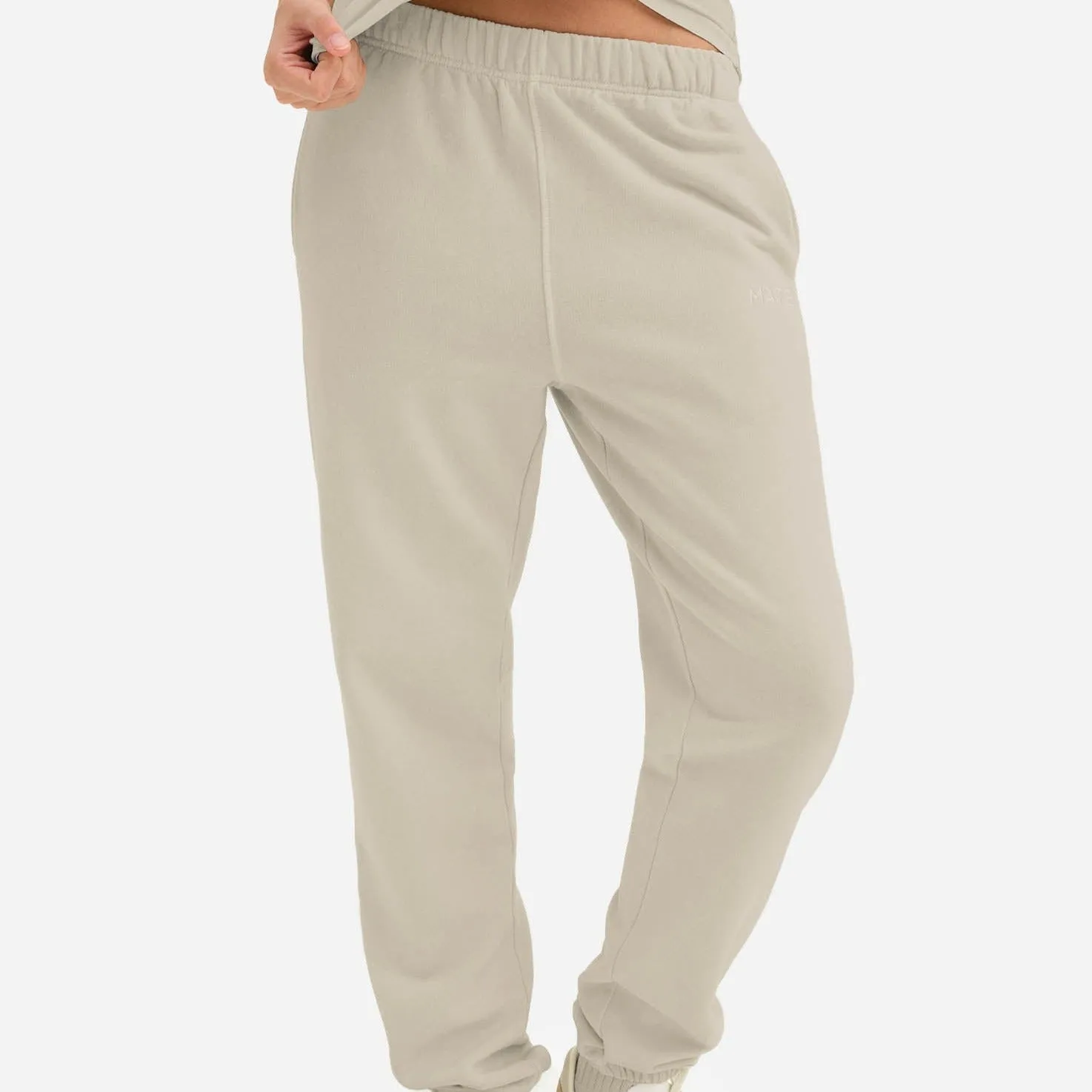 Organic Fleece Embroidered Relaxed Pocket Sweatpant