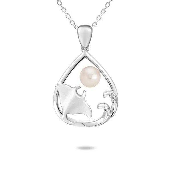 Pearl Stingray Teardrop Pendant