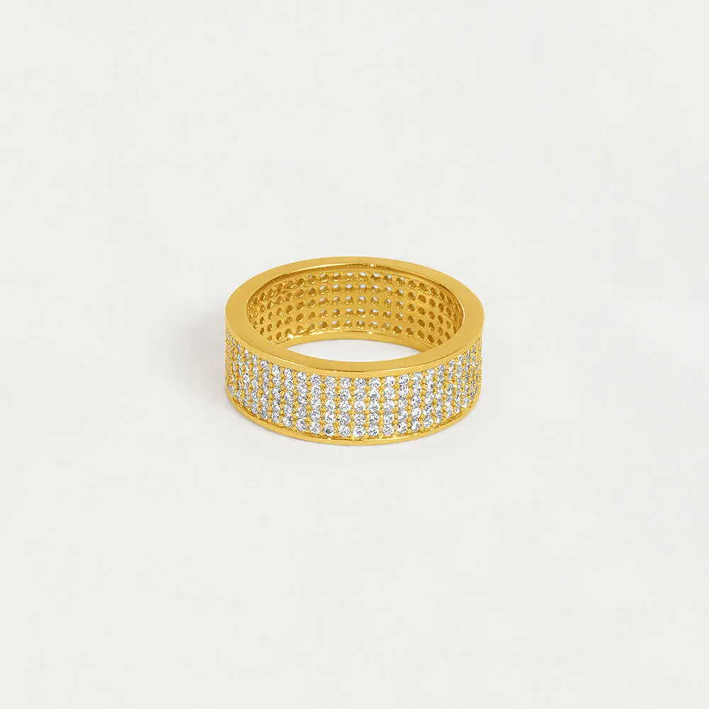 Petit Pavé Thick Stacking Ring