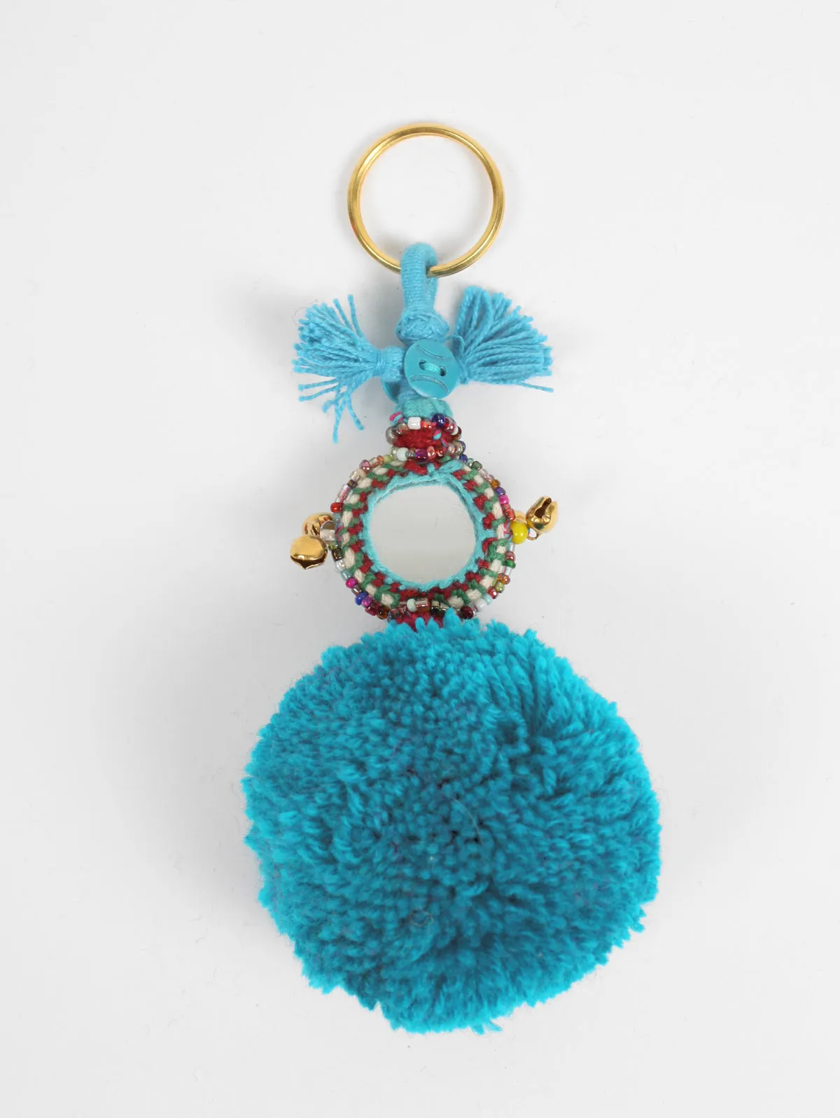 Pom Pom Mirror Keyrings