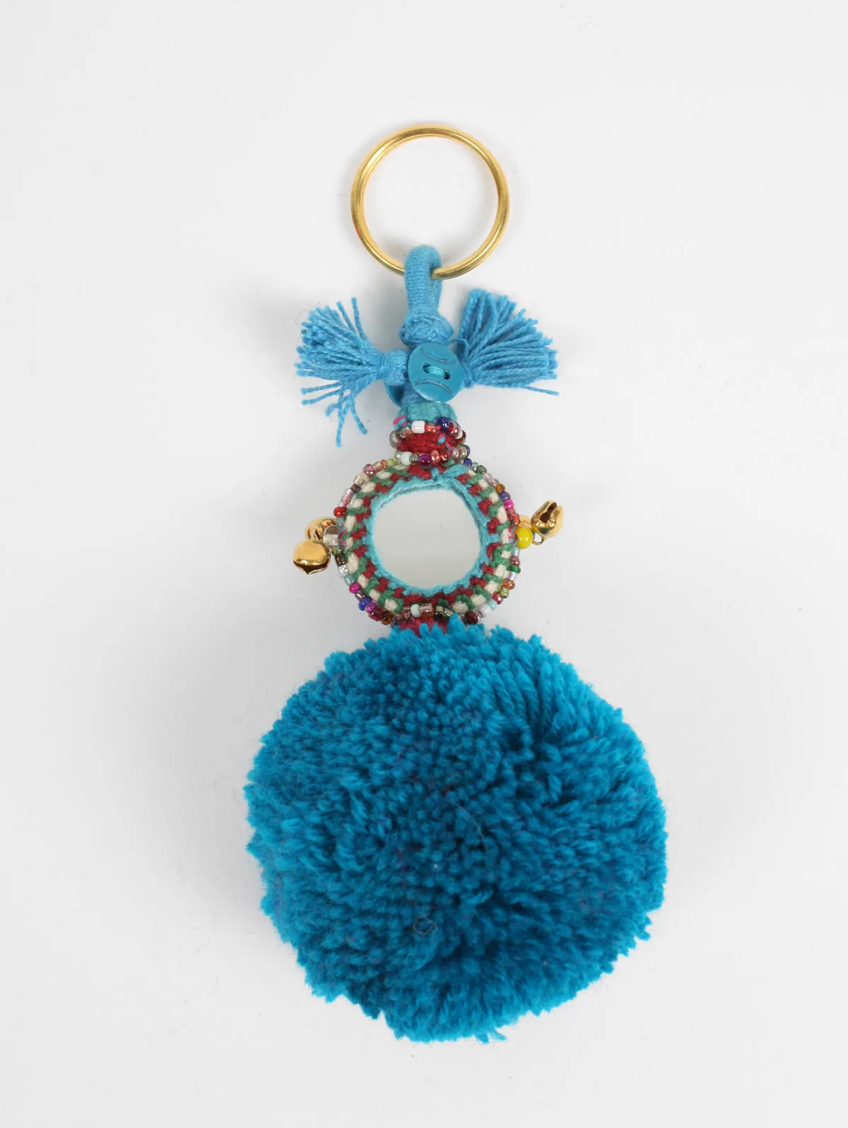 Pom Pom Mirror Keyrings