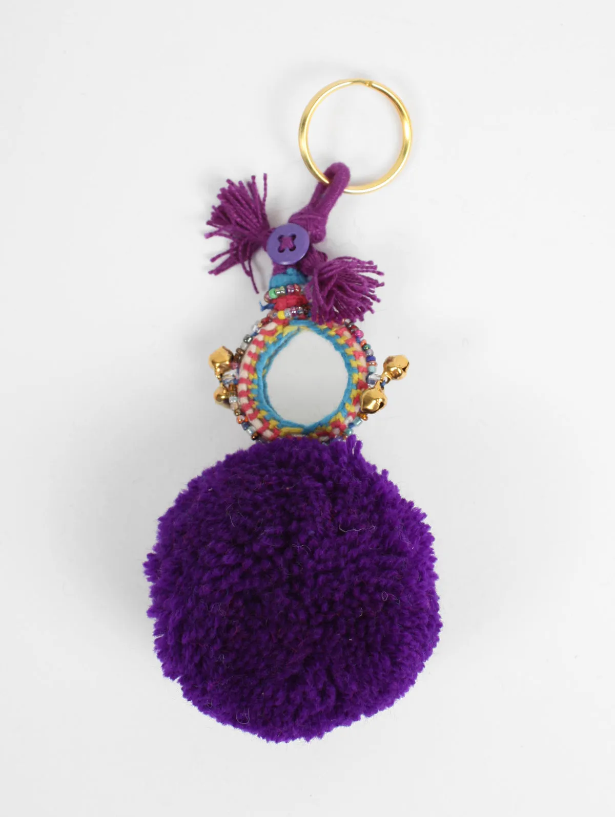 Pom Pom Mirror Keyrings