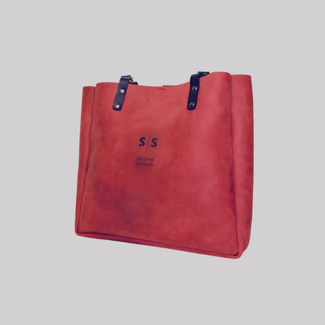 Premium Eve Leather Tote Bag 2.1 - Red Edition