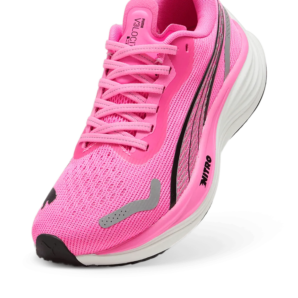 Puma Velocity Nitro 3 Women's  Running Shoes SS24 Poison Pink-Puma Black-Puma Silver