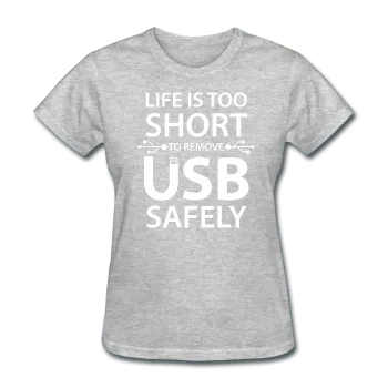 "Life is too Short" (white) - Women's T-Shirt