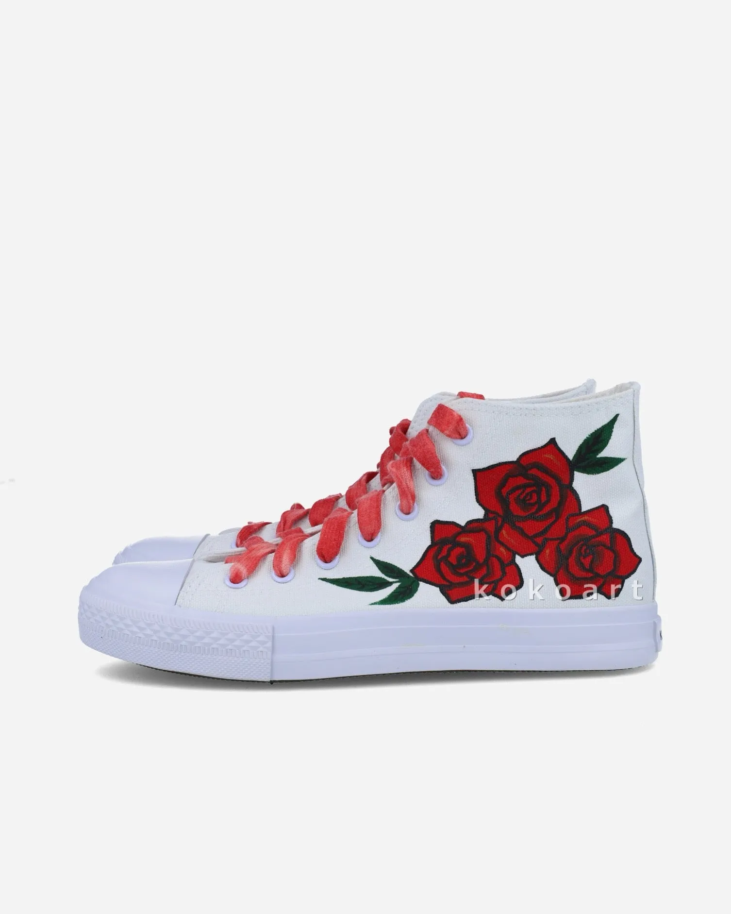 Red Roses Hand Painted Shoes