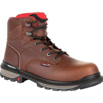 Rocky Men's Rams Horn 6" WP Work Boot - Brown - RKK0259