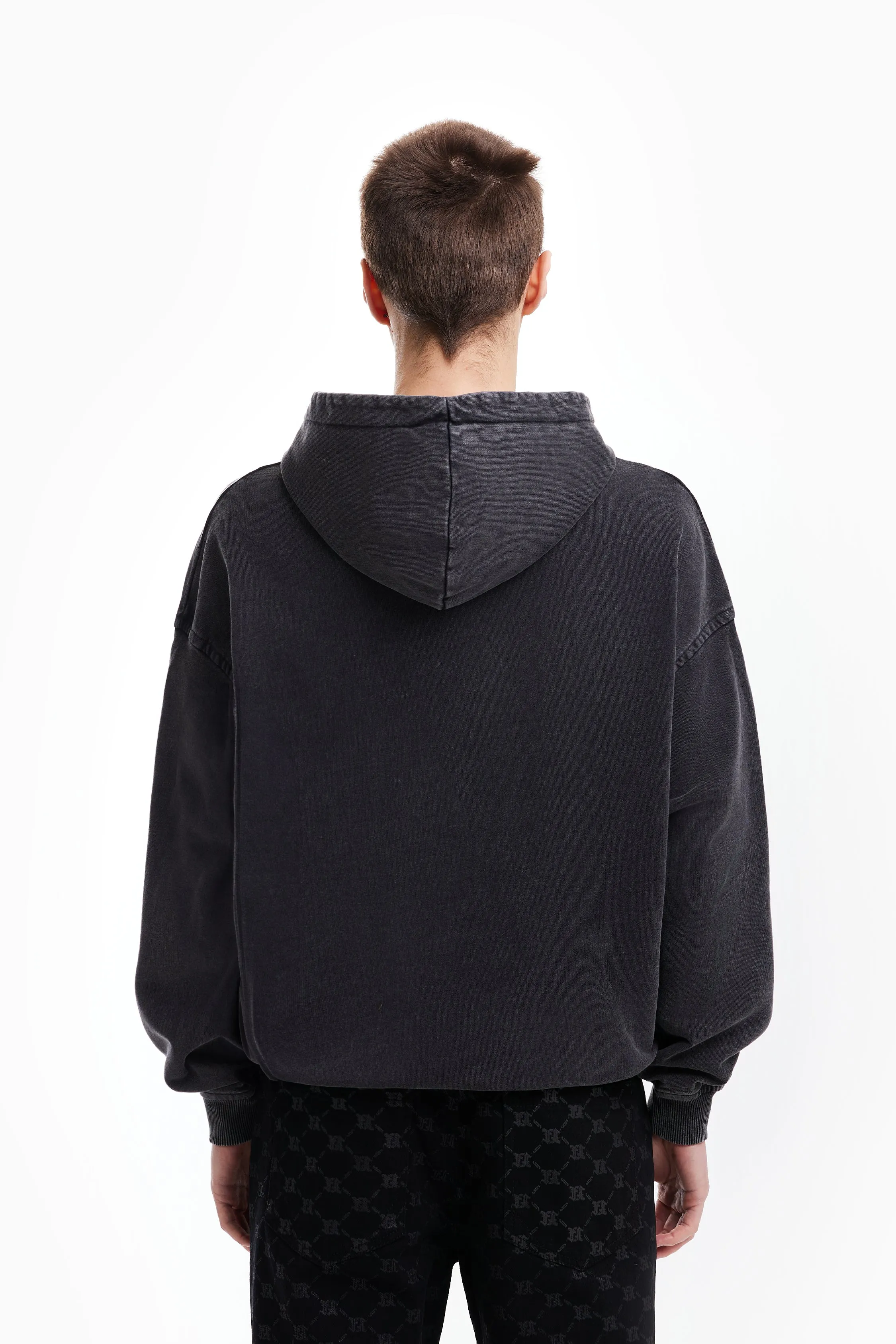 SACRIFICE BLACK WASHED FRONTZIP