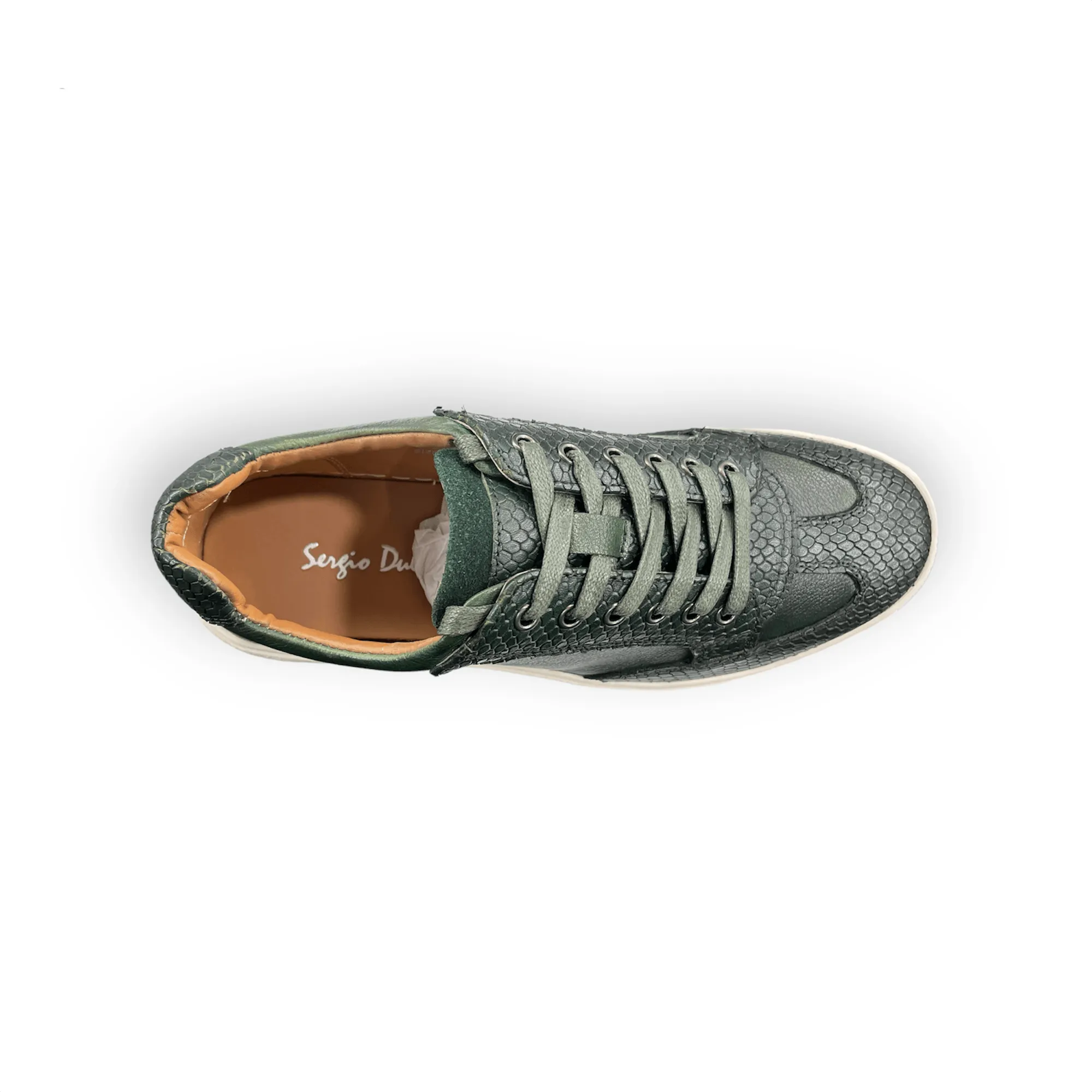 Sergio Duletti Clinton Smart Leather Trainers Green