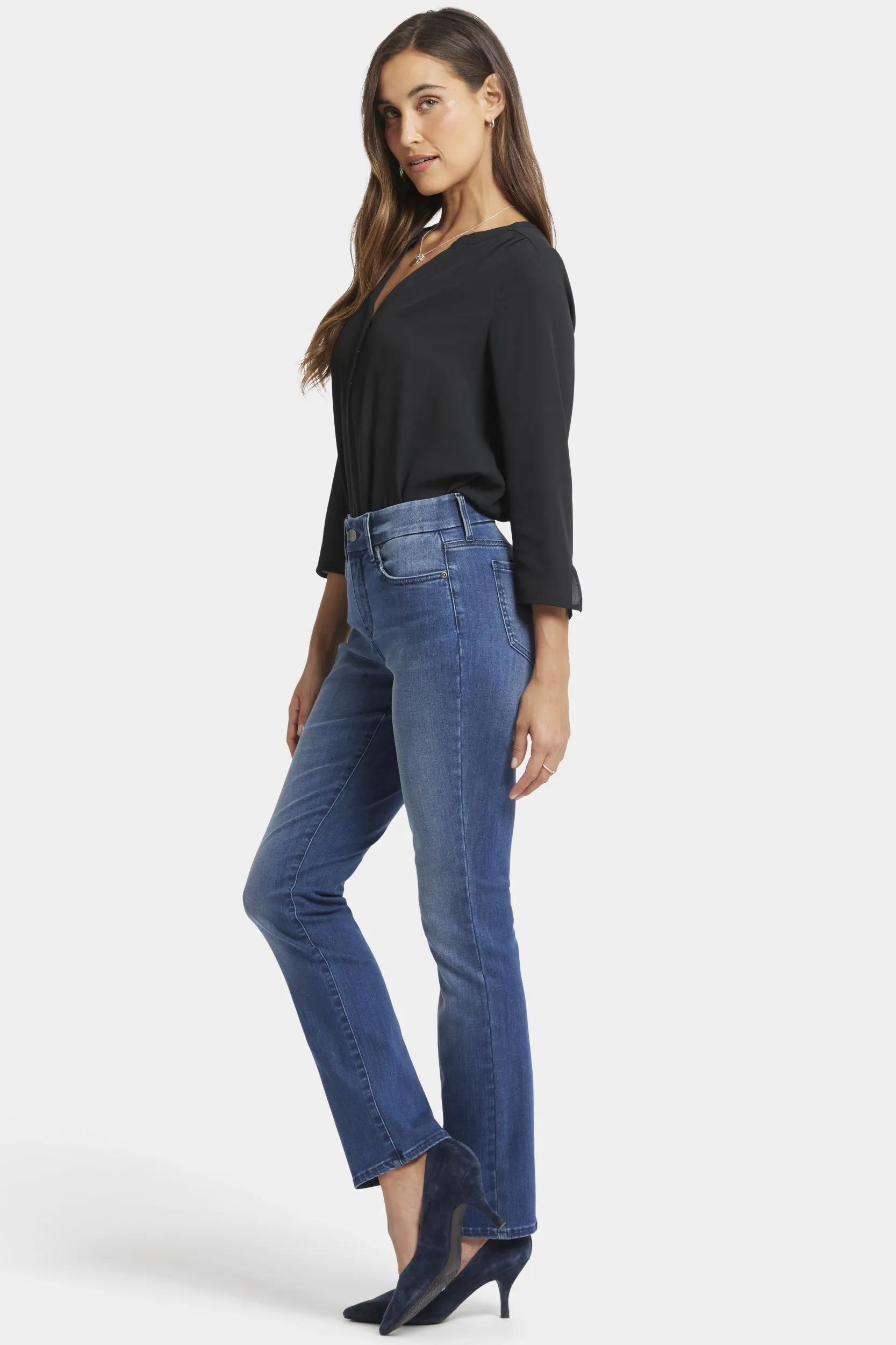 Sheri Slim Jeans Dark Blue Waist-Match™ Denim | Cascade Wave