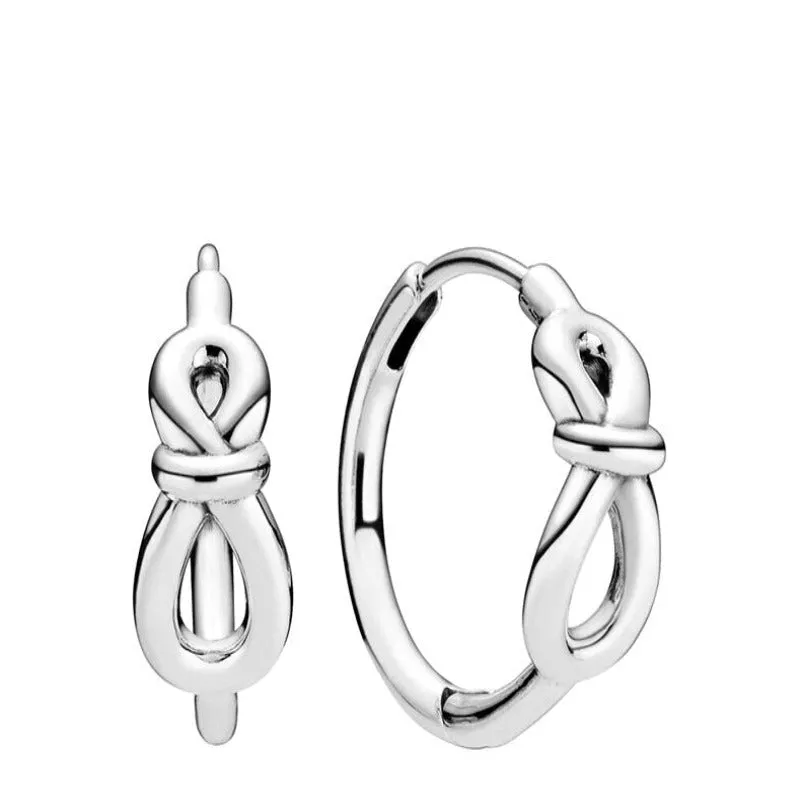 Shiny Zircon Round Hoop Earrings