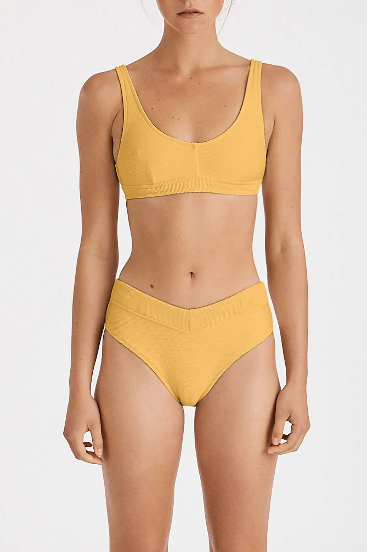 Signature V Waisted Brief - Mango