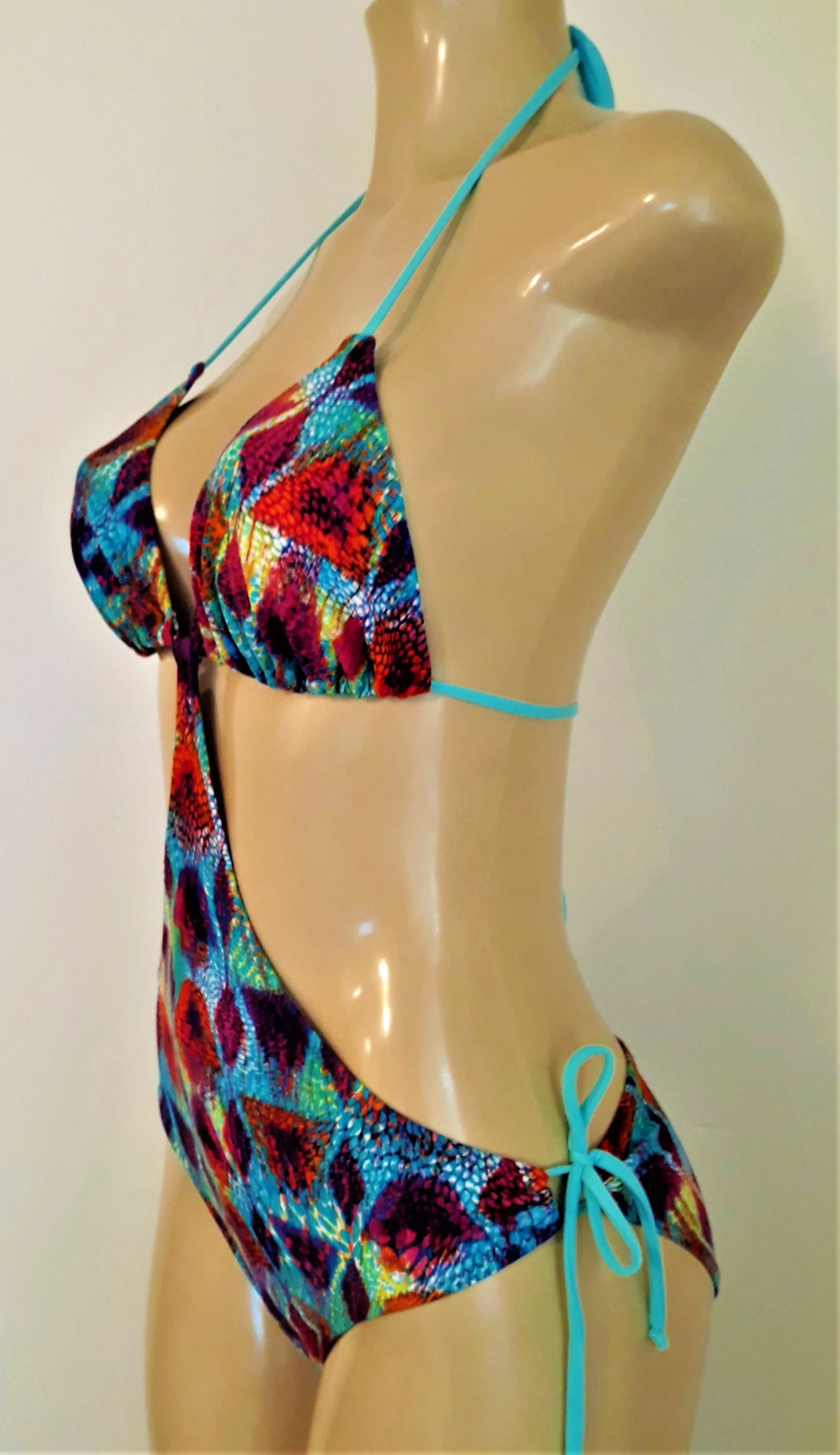 Sliding Halter Monokini Swimsuit