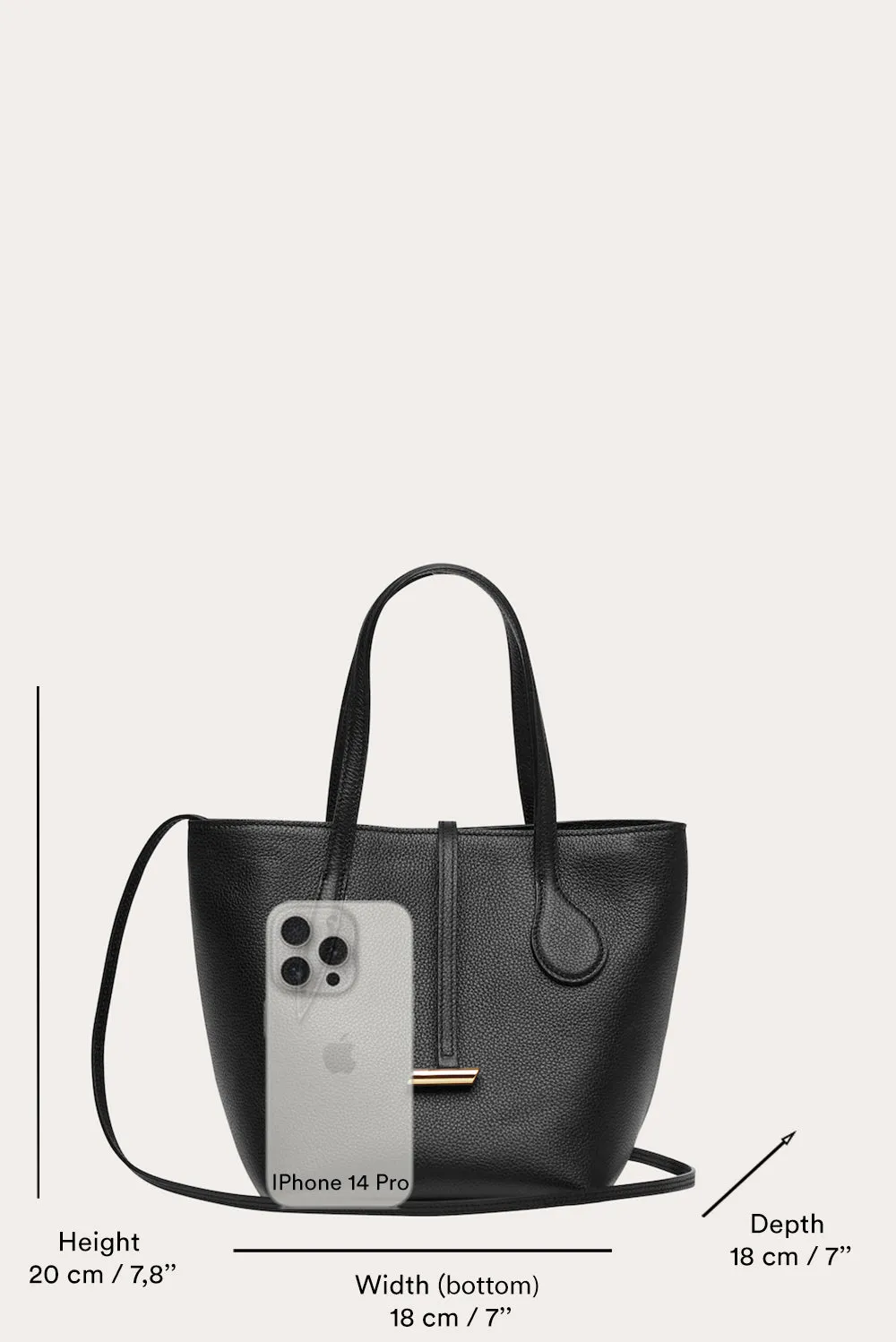 Sprout Tote Mini Black