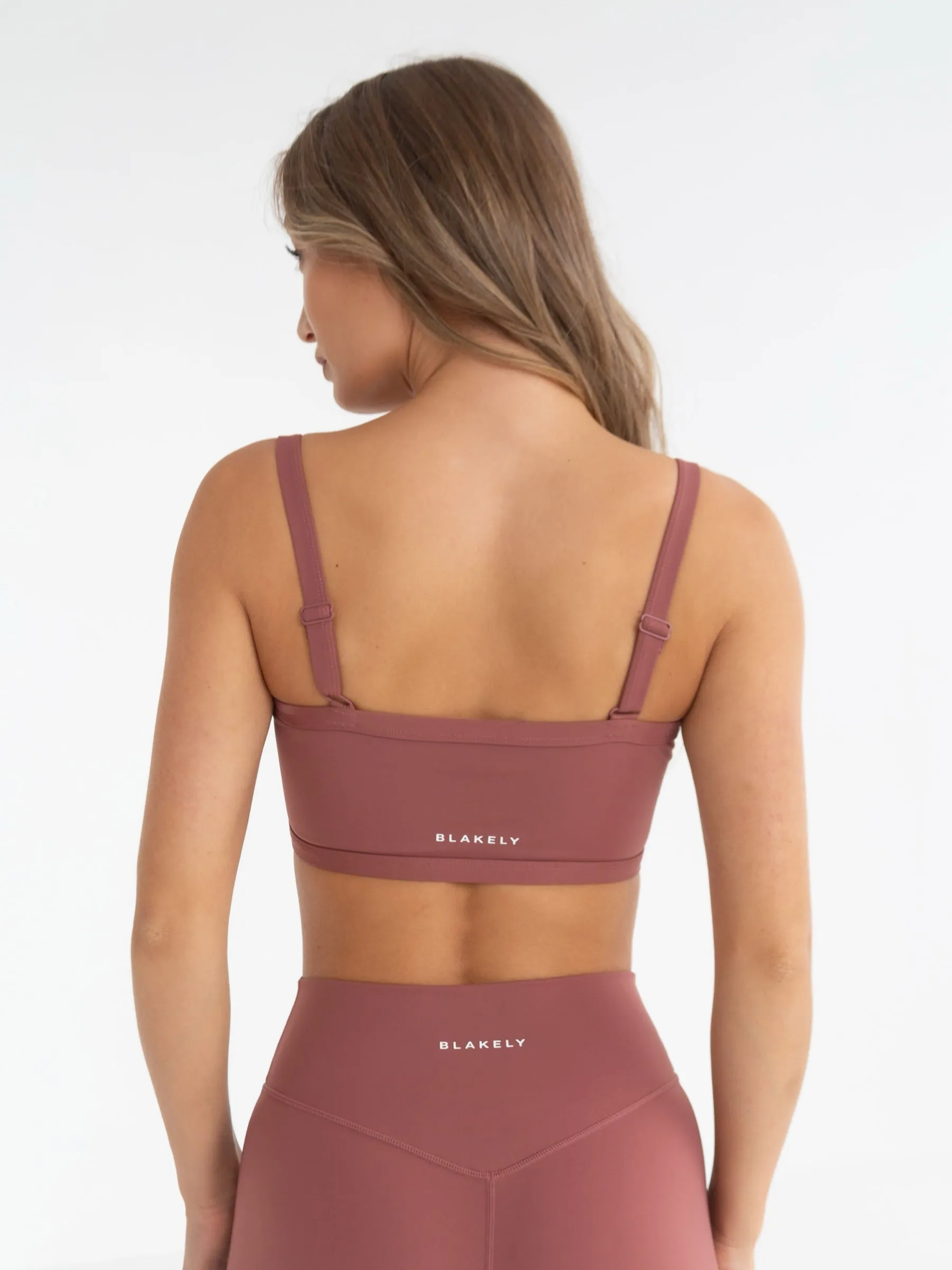 Studio Active Bra - Burnt Mauve