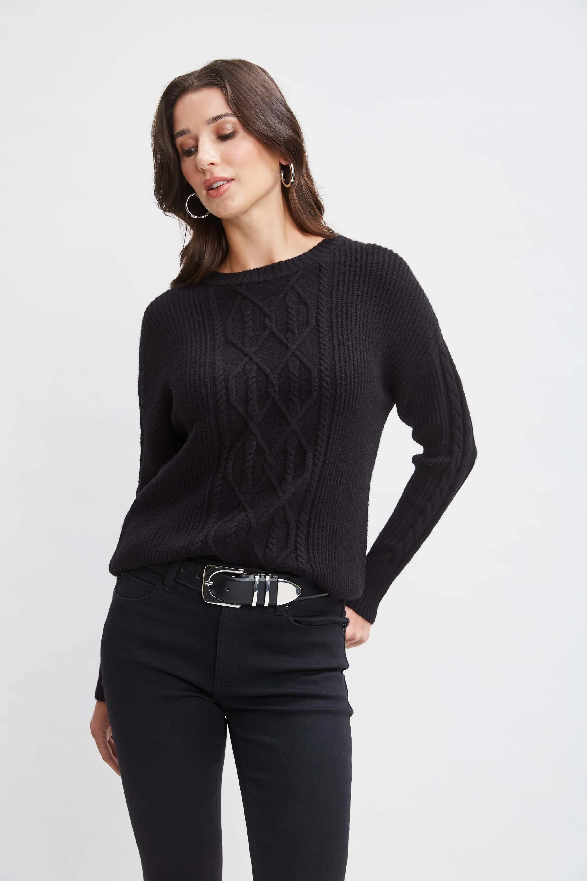 T-Tahari Cable Knit Sweater